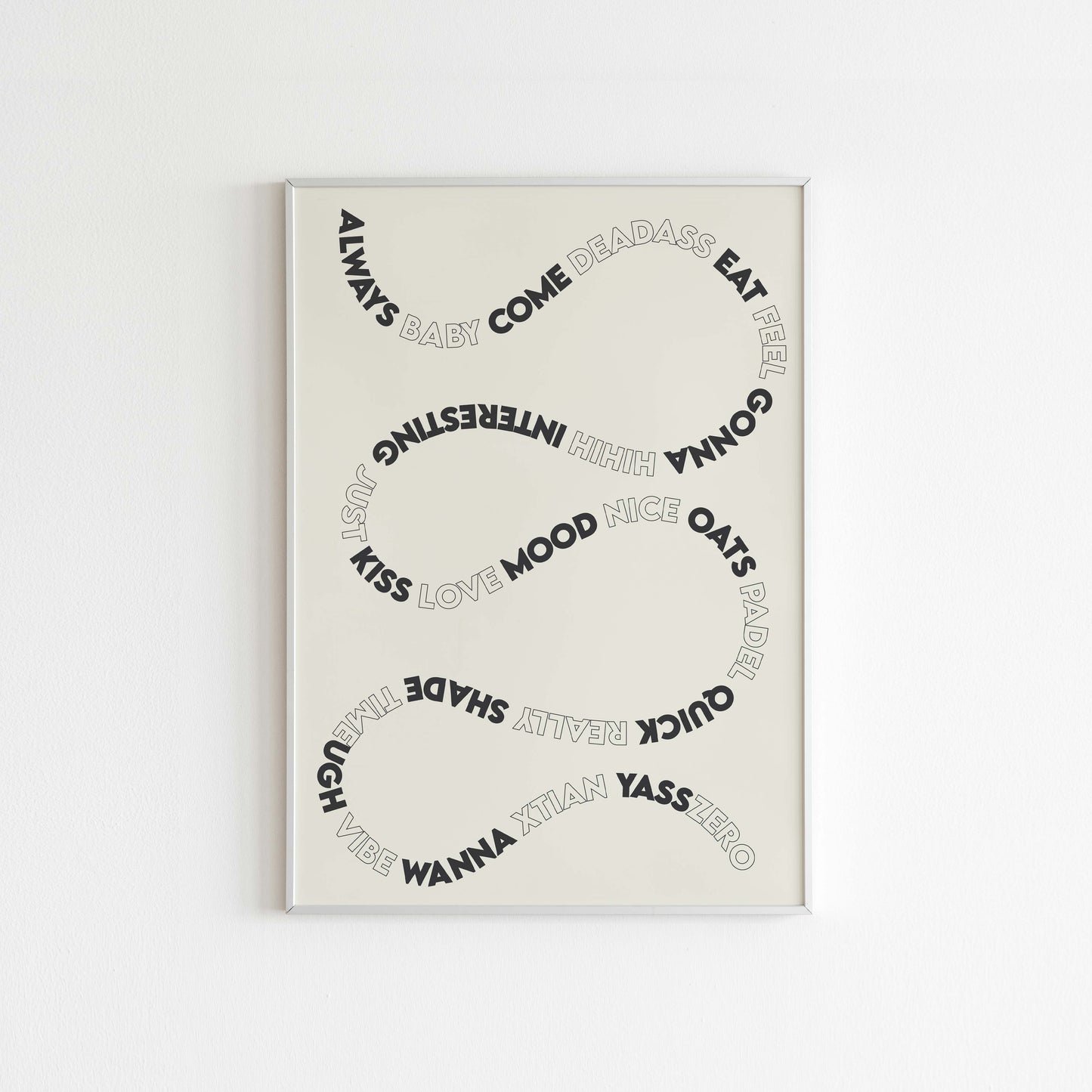 Whatsapp Conversation Art - Most Used Words - A to Z