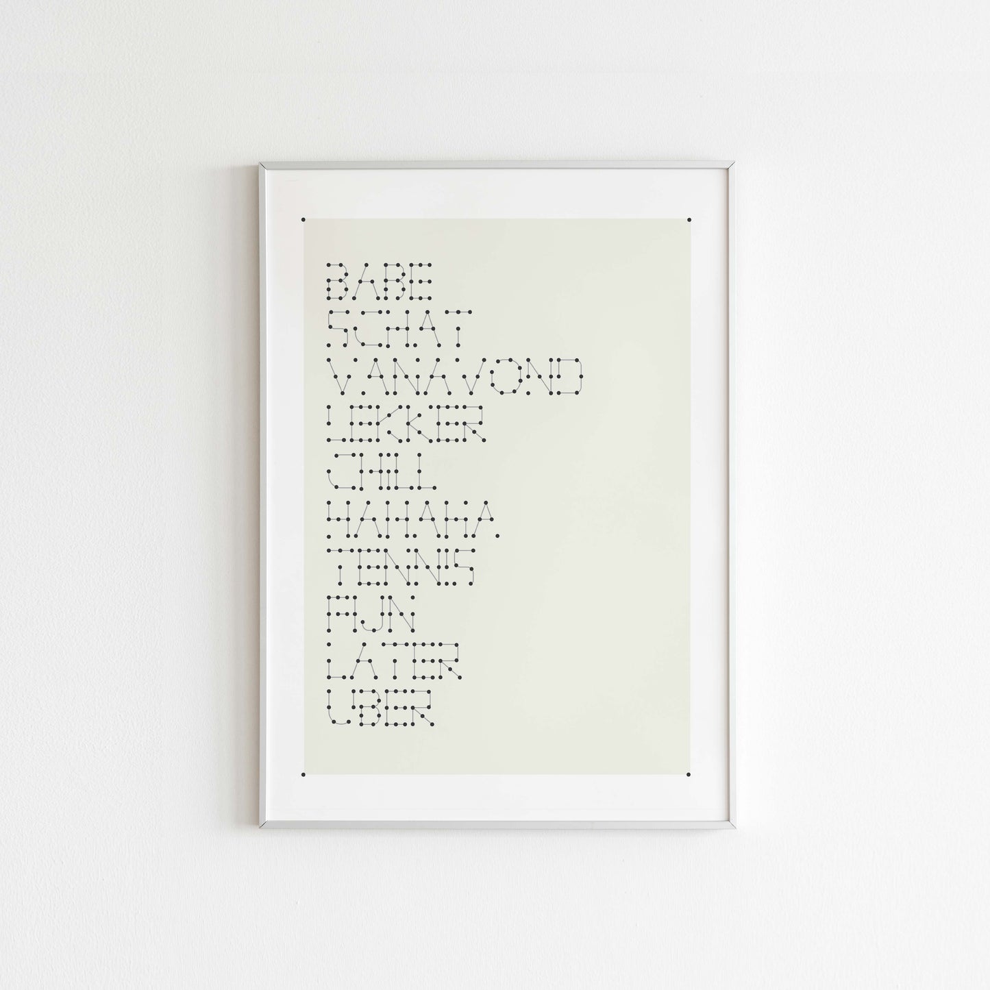 Whatsapp Conversation Art - Most Used Words - Connect The Dots