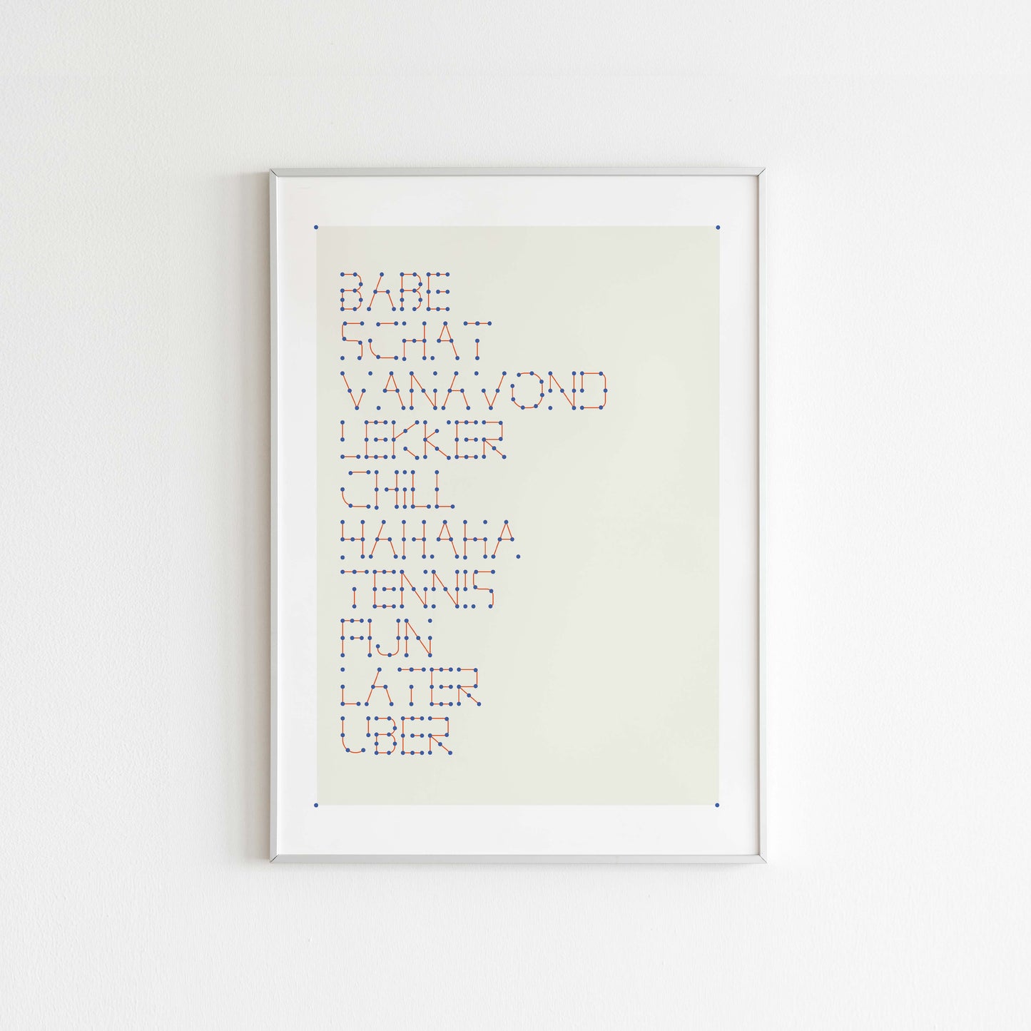 Whatsapp Conversation Art - Most Used Words - Connect The Dots