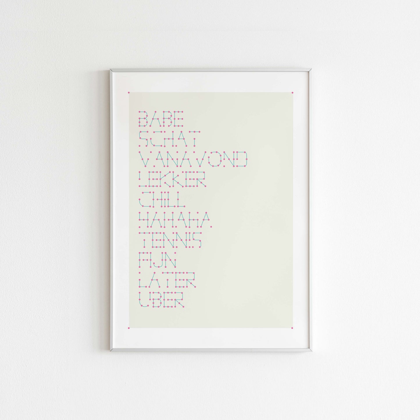 Whatsapp Conversation Art - Most Used Words - Connect The Dots